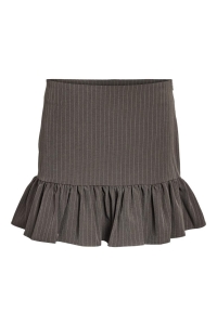 Noisy May NMFESPA NW SHORT SKIRT FWD morel/white pinstripe