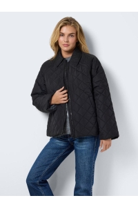 Noisy May NMGILLY QUILTED JACKET FWD DD black/w/o nm logo