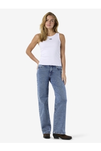 Noisy May NMMAYA S/L REGULAR TANK TOP NOOS bright white/black emb