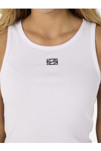 Noisy May NMMAYA S/L REGULAR TANK TOP NOOS bright white/black emb