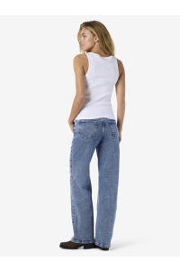 Noisy May NMMAYA S/L REGULAR TANK TOP NOOS bright white/black emb