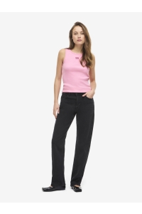 Noisy May NMMAYA S/L REGULAR TANK TOP NOOS begonia pink/tibetan red emb