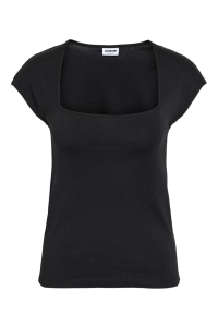 Noisy May NMDORA SQUARENECK CAPSLEEVE TOP VIP black
