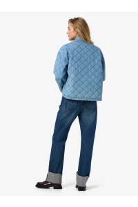 Noisy May NMCLARA QUILT DENIM JACKET light blue denim