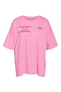 Noisy May NMIDA S/S SANTA MONICA T-SHIRT bonbon/tomato red