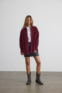 Noisy May NMALVA L/S SHACKET CORDUROY NOOS windsor wine