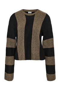 Noisy May NMAGATHA L/S WIDE SLEEVE KNIT FWD D: morel/black