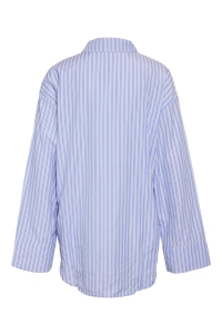 Noisy May NMFRIDA L/S BUTTON SHIRT WVN BOX sky blue/white