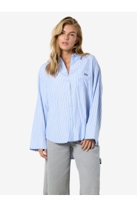 Noisy May NMFRIDA L/S BUTTON SHIRT WVN BOX sky blue/white