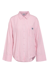 Noisy May NMFRIDA L/S BUTTON SHIRT WVN BOX bonbon/white