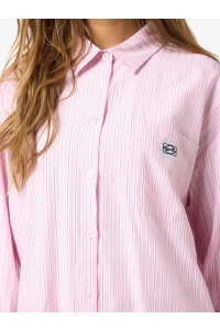 Noisy May NMFRIDA L/S BUTTON SHIRT WVN BOX bonbon/white