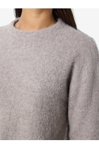 Noisy May NMDOLLY L/S O-NECK KNIT FWD NOOS silver mink