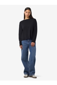 Noisy May NMMOCCA L/S REGULAR FIT TOP JRS NOO: black