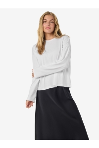 Noisy May NMMOCCA L/S REGULAR FIT TOP JRS NOO: bright white