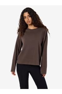 Noisy May NMMOCCA L/S REGULAR FIT TOP JRS NOO: chocolate brown