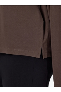 Noisy May NMMOCCA L/S REGULAR FIT TOP JRS NOO: chocolate brown