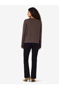 Noisy May NMMOCCA L/S REGULAR FIT TOP JRS NOO: chocolate brown
