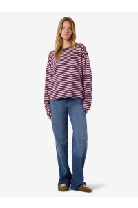 Noisy May NMMOCCA L/S REGULAR FIT TOP JRS NOO: winetasting/pirouette