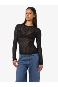 Noisy May NMJUDITH L/S LACE TOP NOOS black