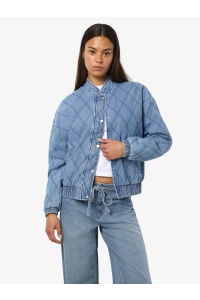 Noisy May NMCLAIRE QUILT DENIM JACKET light blue denim
