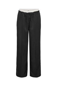 Noisy May NMDALLAS NW PINSTRIPE BOXER PANTS F: black/white pinstripe
