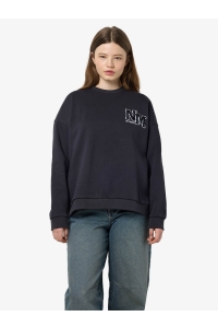 Noisy May NMBELIEVE L/S O-NECK SWEAT JRS obsidian/black emb