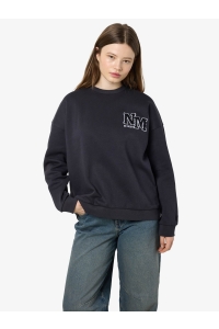 Noisy May NMBELIEVE L/S O-NECK SWEAT JRS obsidian/black emb