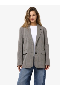 Noisy May NMWERA CHECK BLAZER FWD toasted coconut/windsor wine