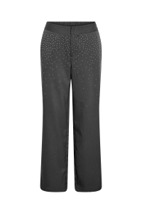 Noisy May NMELLIE RHINESTONE PANTS FWD dark grey melange