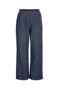 Noisy May NMAMALIE SEQUIN PANTS medium blue denim