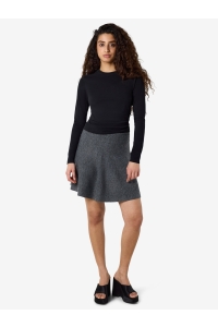 Noisy May NMSLOAN NW SHORT KNIT SKIRT dark grey melange