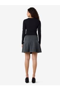 Noisy May NMSLOAN NW SHORT KNIT SKIRT dark grey melange