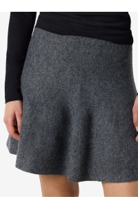 Noisy May NMSLOAN NW SHORT KNIT SKIRT dark grey melange