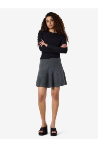 Noisy May NMSLOAN NW SHORT KNIT SKIRT dark grey melange