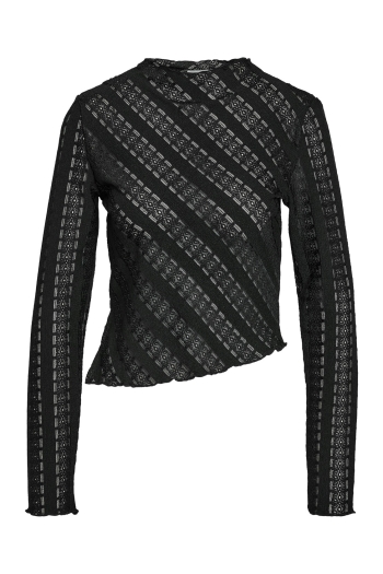 Noisy May NMKAMI L/S LACE TOP JRS FWD