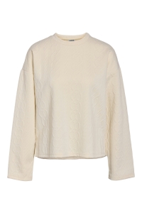 Noisy May NMCORI L/S QUILTED O-NECK JRS FWD birch