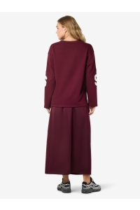 Noisy May NMASTON L/S V-NECK SPORTS SWEAT JRS: windsor wine