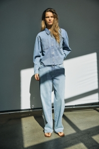 Noisy May NMALVA L/S DENIM SH SHCKET AZ452LB: light blue denim