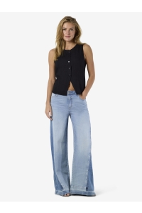 Noisy May NMLEILANI S/L WAISTCOAT WVN FWD black