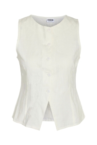 Noisy May NMLEILANI S/L WAISTCOAT WVN FWD natural