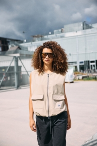 Noisy May NMMAJA S/L WAISTCOAT chinchilla