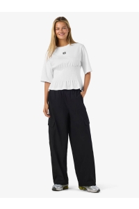 Noisy May NMKIERAN 2/4 FITTED LOGO T-SHIRT FW: bright white/nm logo