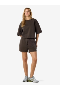 Noisy May NMALANI BOXY CROPPED TOP JRS NOOS chocolate brown/washed