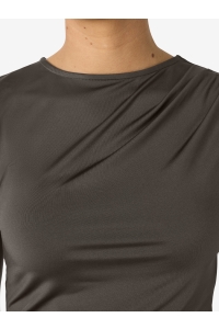 Noisy May NMVIKKA TOP S/L GATHERING TOP JRS chocolate brown