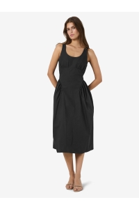 Noisy May NMASTA STRAP MIDI DRESS WVN black