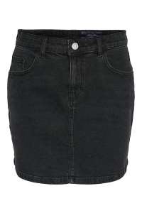 Noisy May NMYOLANDA MW DNM SKIRT BLACK FWD BO: black denim