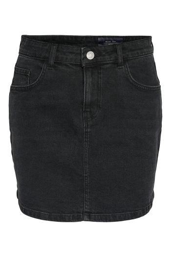 Noisy May NMYOLANDA MW DNM SKIRT BLACK FWD BO: