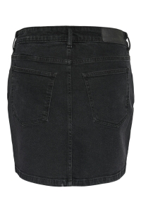 Noisy May NMYOLANDA MW DNM SKIRT BLACK FWD BO: black denim
