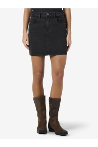 Noisy May NMYOLANDA MW DNM SKIRT BLACK FWD BO: black denim