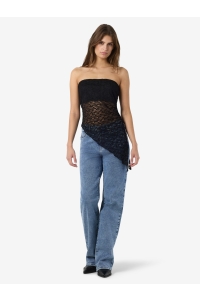 Noisy May NMLACEY S/L BANDEAU TOP JRS black